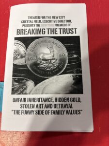 The Show's Program Features a picture of Krugerrands