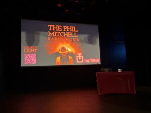 The Stage of “The Phil Mitchell Radio Hour” just before the show begins
