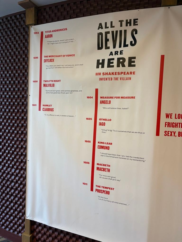 “All The Devils Are Here”. A Timeline of Shakespeare’s villains. From 1593 to 1611